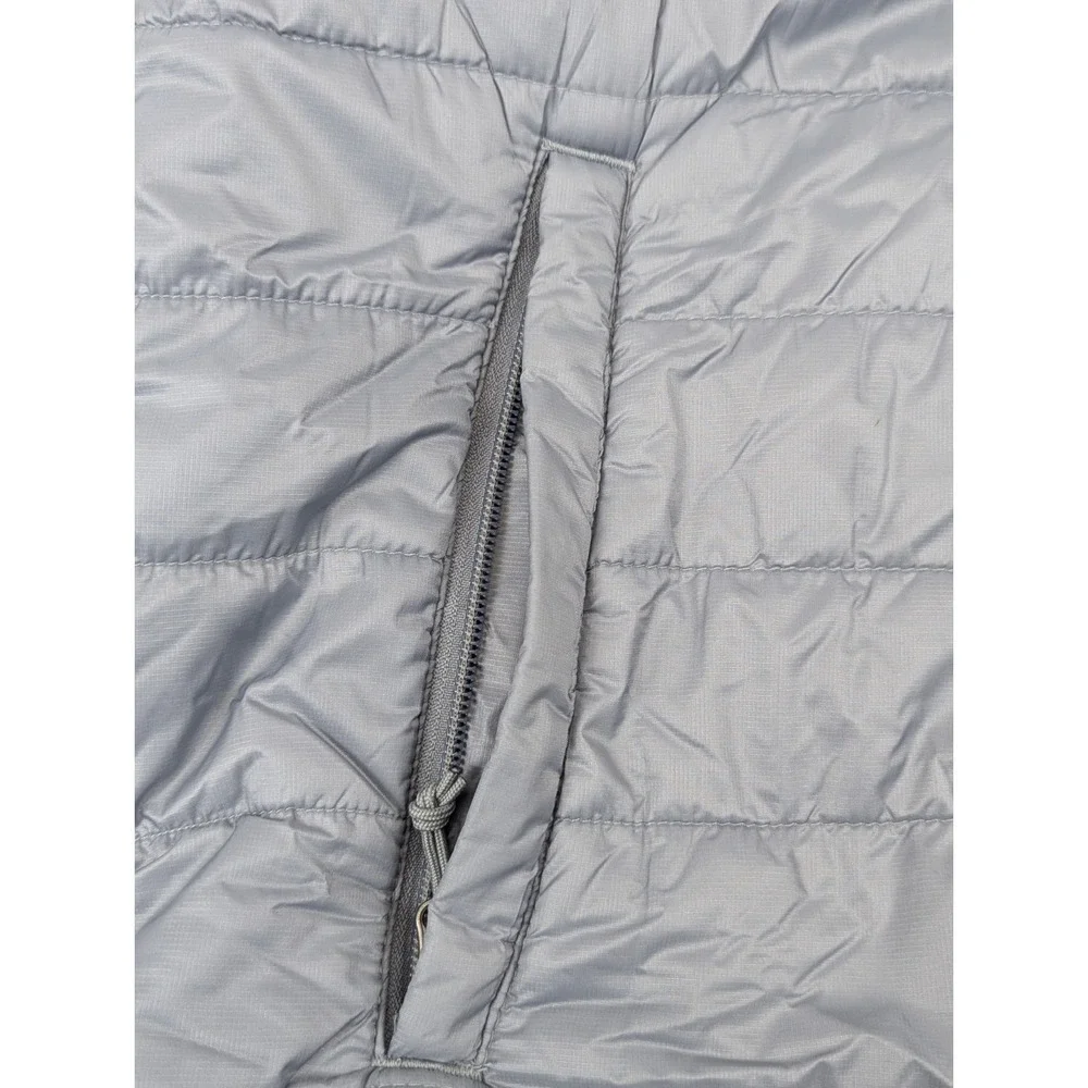 Columbia Omni Heat Puffer‎ Vest Mens LG Gray Full Zip Quilted Winter Outdoor